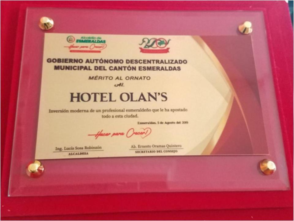 Olan'S Hotel Group Esmeraldas Exterior photo
